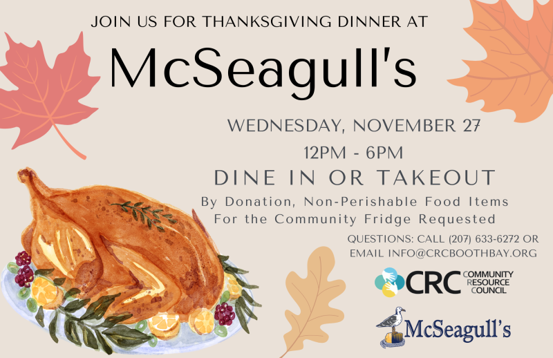 Informational Flyer Regarding McSeagull's Dinner