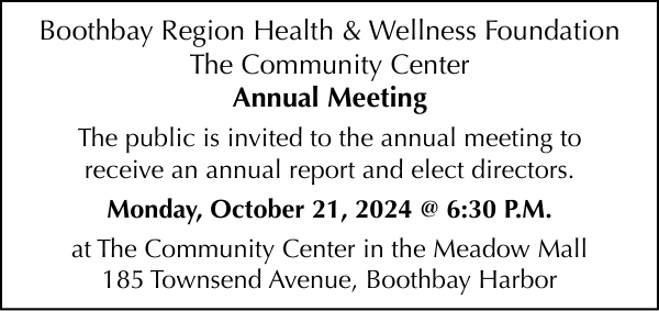 Annual Meeting October 21st