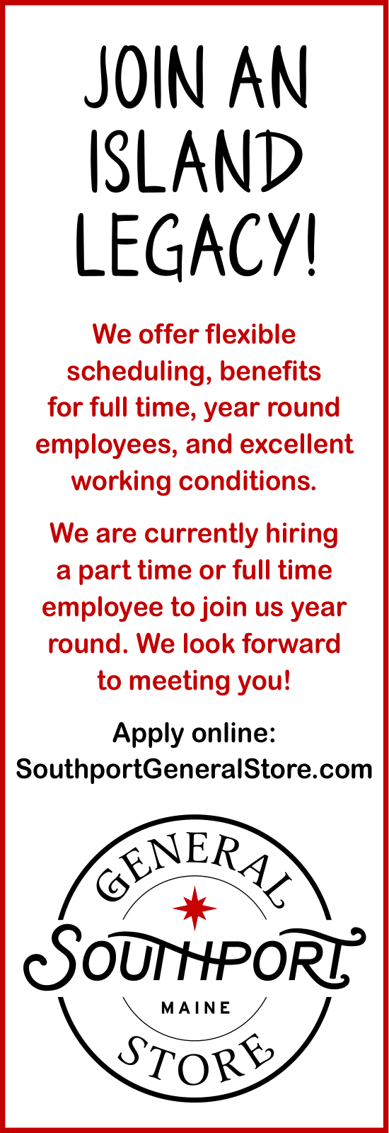 Come work with us!