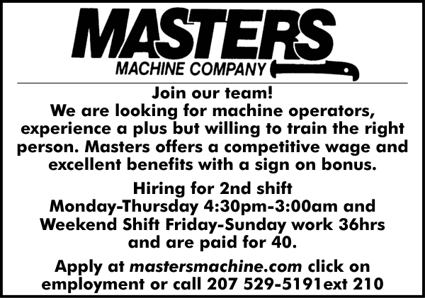 Masters Machine   Machine