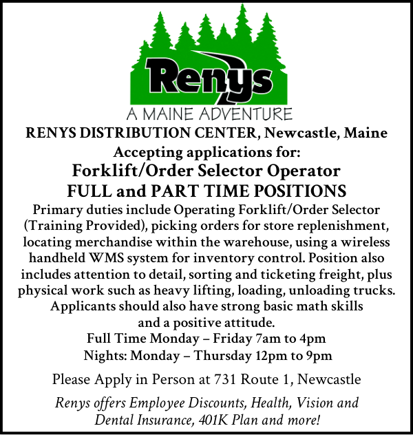 Renys     Fork Lift Operator