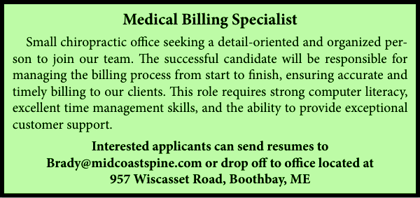 Medical Billing Specialist