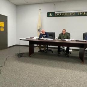 Melissa Holmes speaks to the Boothbay Harbor Planning board. FRITZ FREUDENBERGER/Boothbay Register