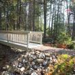 The entrance to the waterfront trail that runs along the Damariscotta River on Bigelow’s East Boothbay campus. The trails will be accessible to the public after the construction is complete. RYAN LEIGHTON/Boothbay Register