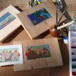 A sample of Villard woodblocks. Courtesy of Villard Studios