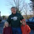 Charles Culbertson, center, with daughter Maeva, left, and son Jack, far right. SUSAN JOHNS/Wiscasset Newspaper