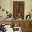 Lincoln County Budget Commissioners answer questions from budget committee members at a meeting November 8 discussing budget items. Left to right, commissioners Sheridan Bond, William Blodgett and Lynn Gilley Martin. CHARLOTTE BOYNTON/Wiscasset Newspaper 