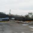 Wind and waves during Hurricane Sandy caused this vessel to wash up on a waterfront street on Staten Island during the storm. Courtesy of Brian Blethen  