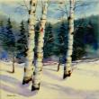 "Winter Birches III," by Charlene Lee