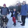 Bird watchers in Bristol. From left, Jeff Wells, Evan Wells, Alden Hallett, Mark Shannon, Seth Benz and Margie Shannon enjoy spotting a few aviary wonders in 2009. Courtesy of Allison Wells 