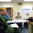 Representatives of the Maine Department of Inland Fisheries and Wildlife meet with members of the Islesboro Deer Reduction Committee