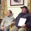 Alna resident Chris Cooper, left, and Fire Chief Mike Trask attend the February 21 Alna selectmen's meeting, where Trask told the board he will seek to replace a 1986 fire truck one year from now. SUSAN JOHNS/Wiscasset Newspaper