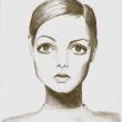 "Twiggy" one of her drawings. (Courtesy Jalina Brown)