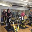 Intro to Cycling class members pedal their way to greater balance and ease of movement in a low impact exercise. The Boothbay Region YMCA class meets each Monday morning at 9:15 for 45 minutes. LISA KRISTOFF/Boothbay Register