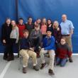 The team includes, front row, left to right, Nicholas Miaoulis, Tristam Sanborn, Xander Bartone, and Charlotte Collins; back row, left to right:  Math teacher Katie Rittershaus, Claire Dauge-Roth, Wallace Jackson, Amelia Genus, Payton Sullivan, Teagan Guenther, Sophia Stafford, Emily Sanborn and coach Alex Dauge-Roth. Courtesy of Center for Teaching and Learning