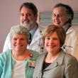 Members of the Obstetrics Team at Miles Memorial Hospital include, from left, back row: Rob Howard MD, OB/GYN, Certified Nurse Midwife Bridget Buck, Lynn Plumb, RN, manager of the Miles Obstetrics Unit, and Certified Nurse Midwife Cindy Morin, front right. Courtesy of Lincoln County Healthcare