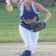 Lady Seahawk shortstop Tori Schmid gets ready to throw a runner out during the April 30 home game. KEVIN BURNHAM/Boothbay Register