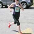 Jenna Krajewski of Hallowell was the first female finisher in the Rocky Coast Road Race. KEVIN BURNHAM/Boothbay Register