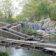 The Nequasset Brook fish ladder in Woolwich. JOHN MAGUIRE/Wiscasset Newspaper