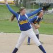 Nicole LaBrecque, a sophomore, pitches during the May 15 game at home against Wiscasset. KEVIN BURNHAM/Boothbay Register