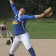 Allison Crocker gets ready to deliver a pitch in the first inning of Wednesday's home game against Lisbon. KEVIN BURNHAM/Boothbay Register