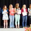 Sophomore student council members are thanked for service for the 2012-13 school year. Pictured from left are Mason Whitaker, Tylan Onorato, Hanna Foye, Kayla Gordon, Maeve Carlson and Miranda McIntire. KATHY ONORATO/Wiscasset Newspaper