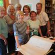 The Illuminateds: front, left: Carole Palmer, 'Cilla Alden; back row left: Betsy Wing, Priscilla Hayes, Susan Newbold, Mary Lou Newstead and Ron Salter. Missing from photo: Barbie Eldred, Mary Nelson and Pat McHold. JOE GELARDEN/Boothbay Register          