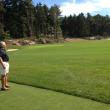 Paul Coulombe inspects his new golf practice facility. JOE GELARDEN/Boothbay Register