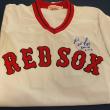 A jersey autographed by Red Sox pitcher Bill Lee is one of the many items featured at this year’s Charities Classic auction starting at 6 p.m. on September 27 at the Boothbay Railway Village. RYAN LEIGHTON/Boothbay Register