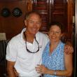 Captain Rik Allen and cook Ann Gracie aboard the the couple’s sailboat, Sandcastle.