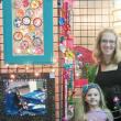 Jessie Willey, left, 5, of Dresden, and her mother, mosaic artist Katrina Willey, work together on jewelry and other items. SUSAN JOHNS/Wiscasset Newspaper