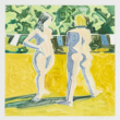 Lois Dodd, Two Nudes and Clothesline, 2004