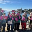 A group of people show of their copies of Love & Lobsters