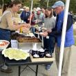 A dinner buffet