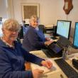 Boothbay Region Historical Society volunteers Mari and Sally. 