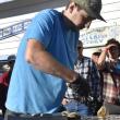 The oyster shucking competition. 