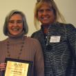 Janis Bunting, Penobscot Bay Pilot Advertising Director, and Sarah Morley, General Manager for the Boothbay Register/Wiscasset Newspaper (Photo by Chance Files)