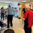 Waldo Cardiac Rehab Nurse Holly Thompson leads patients in a cardiac rehab class. Rockport: Pen Bay Medical Center and Waldo County General Hospital have expanded their cardiac rehab class offerings, making it easier for patients to take care of their heart health. (Photo courtesy WCGH)