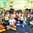 First graders with new books 