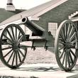 Wiscasset's town cannon as it looked when the author first photographed it in 1979.