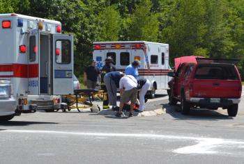 Heavy traffic but no injuries caused by Route 1 crash on Aug. 3. Courtesy of Karl Marean