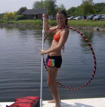 paddleboarding