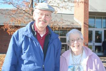 Wiscasset residents Conrad and Nancy Schilke. Charlotte Boynton/Wiscasset Newspaper