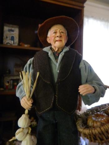 This is a clothed santon, about 12 inches long. It shows the workmanship and detail that goes into the making of the figures. CHARLOTTE BOYNTON/Wiscasset Newspaper   