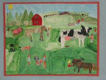 This print by Jessica McLeod of Wiscasset High School will be featured in a student art display at the Portland Museum of Art for the month of March. Courtesy of Portland Museum of Art