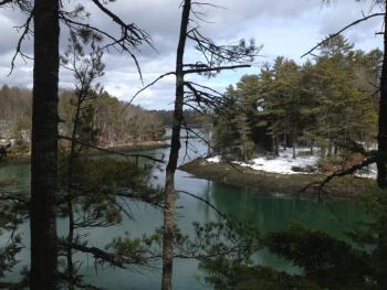 The Boothbay Region Land Trust’s preserves offer outdoor adventures and beauty year round. Pictured: Ovens Mouth Preserve. SUE MELLO/Boothbay Register