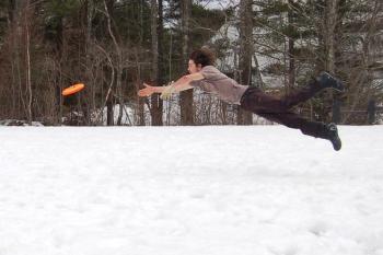 Avery Briggs lays out for the disc. Courtesy of Jason Anthony