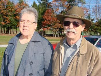 Wiscasset voters Lynne and Gordon Kontrath. SUSAN JOHNS/Wiscasset Newspaper