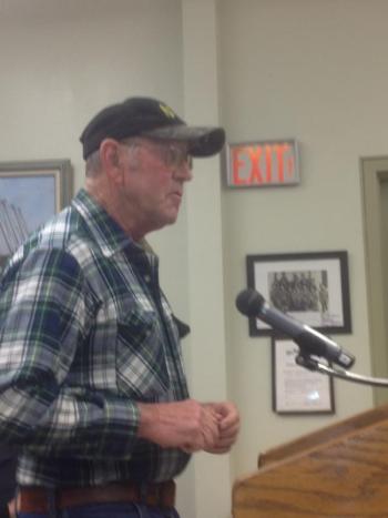 Bill Barnes at Wiscasset selectmen