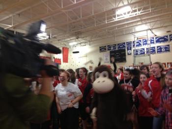 Wiscasset High School rally WGME